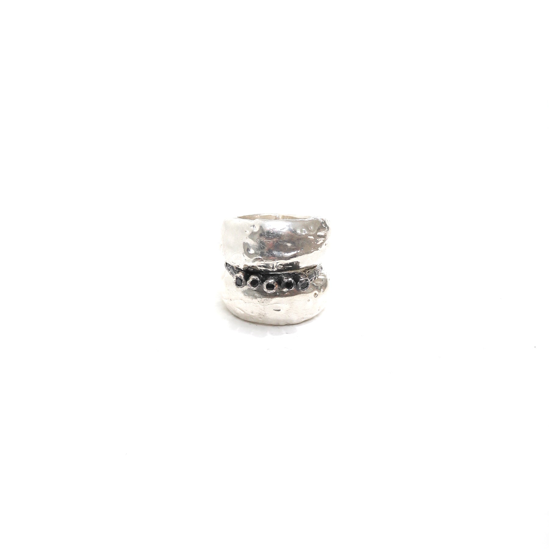 SET OF 3 /SILVER +BLACK
