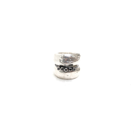SET OF 3 /SILVER +BLACK