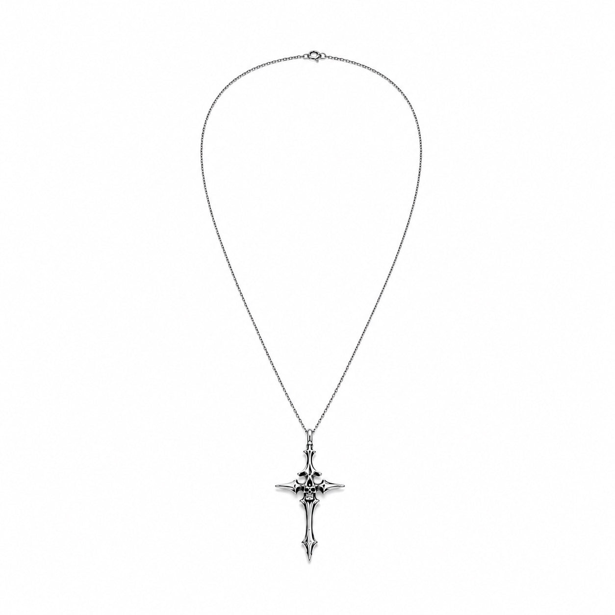 GEMINO CROSS SKULL NECKLACE