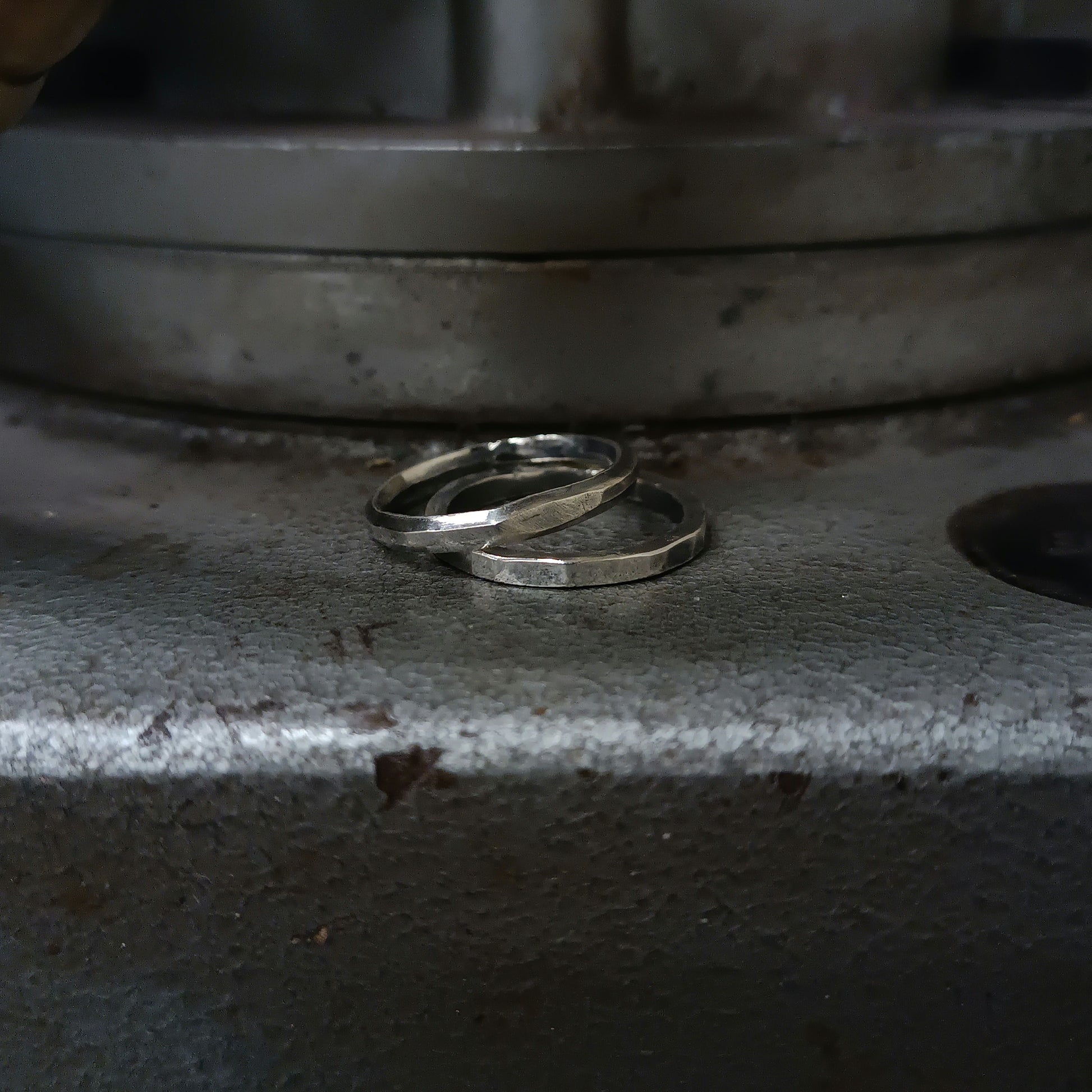 COUPLE OF HAMMERED RINGS