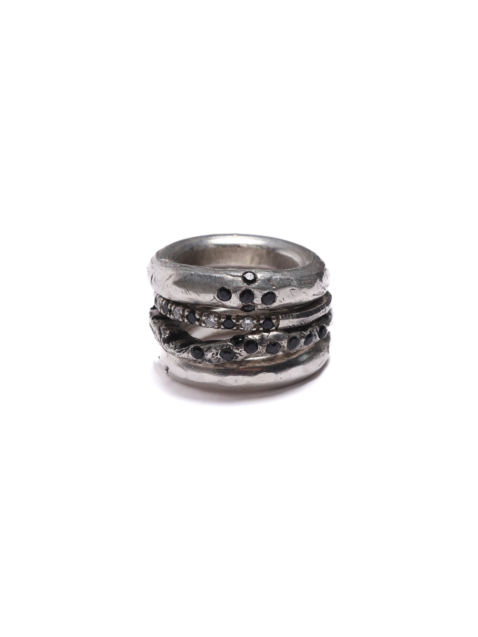 BUNDLE RINGS 4 BLK