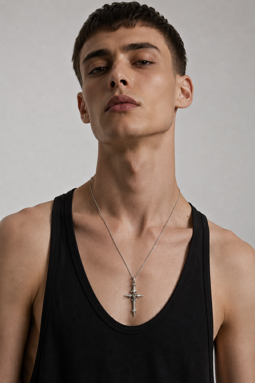 GEMINO CROSS SKULL NECKLACE