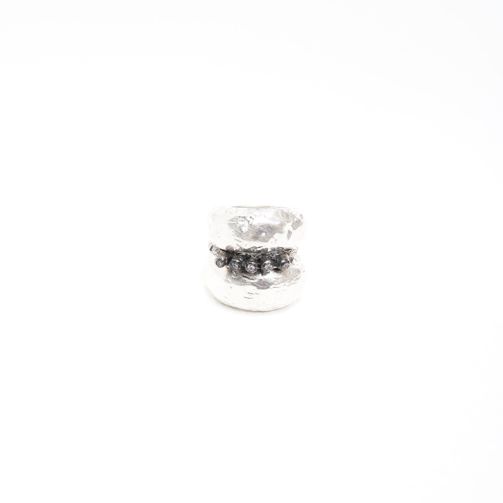 SET OF 3 /SILVER +WHITE