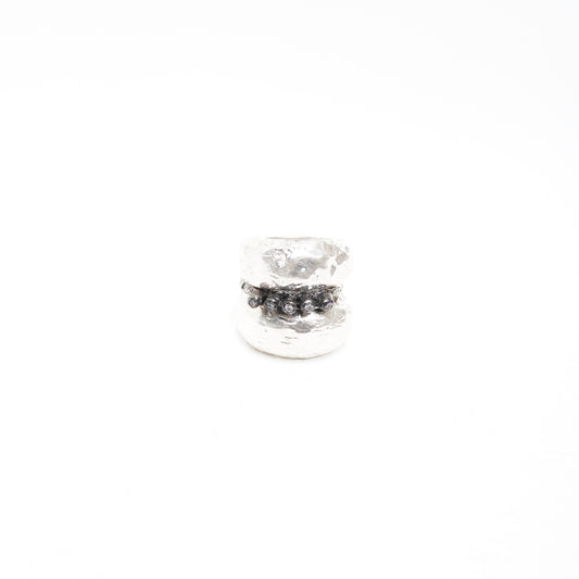 SET OF 3 /SILVER +WHITE